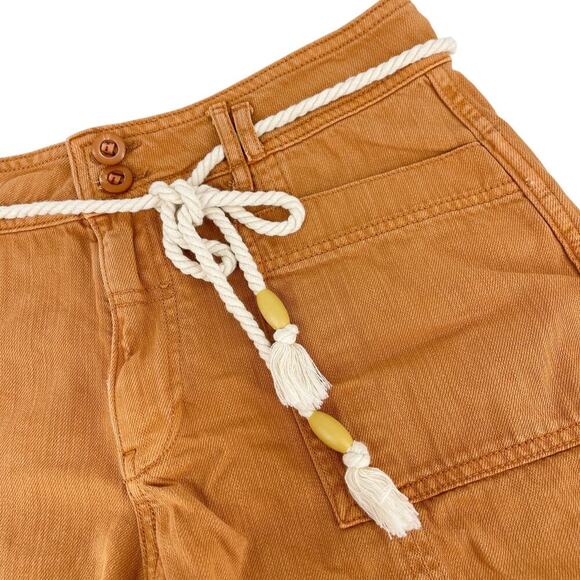 Anthropologie Burnt Orange Wilder Utility Shorts Boho Women’s Size 27 - Picture 7 of 8